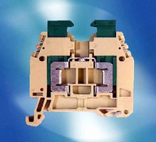 Terminal Blocks have UL rating of 600 V, 15 A.