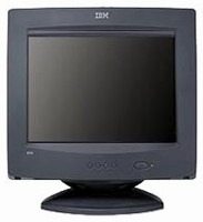 CRT Monitor produces clear images with minimal reflection.