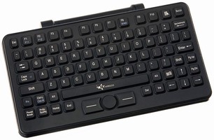 Wireless Industrial Keyboard suits mobile PC applications.