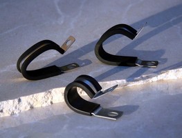 Clamps feature EPDM extrusion cushioning.