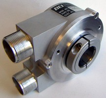 Heavy Duty, Hollow Shaft Encoder has dual output feature.