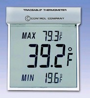 Thermometer features transparent display.