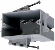 Stud Boxes are usable with -½ or 5/8 in. wallboard.