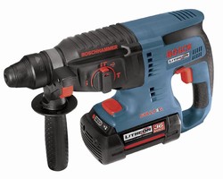 Rotary Hammer is powered by 36 V lithium-ion battery.