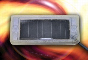 Photoelectric Sensor/Transmitter features solar panel.