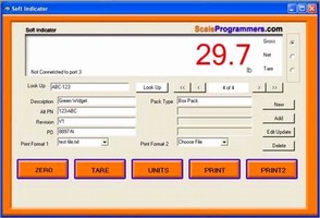 Software offers Windows-based weighing scale system.