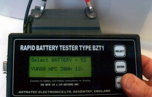 Battery Tester produces accurate results in 10 seconds.
