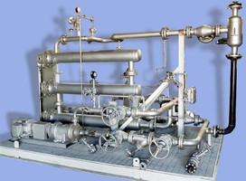 Custom Hot Oil System offers remote-mounted control panel.