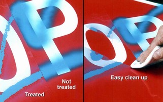Films provide graffiti protection for variety of surfaces.