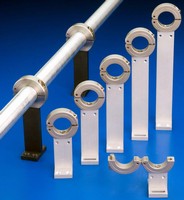 Mounting Assembly holds shaft or pipe 1-6 ft above surface.