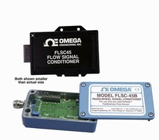 Flow Signal Conditioner provides 4-20 mA or 1-5 Vdc output.