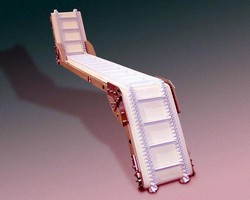 Conveyors are designed to handle elevation changes.