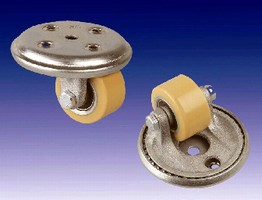 Low-Profile Casters feature precision ball bearing wheels.