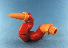 Flexible Coolant System can swivel through 180°.