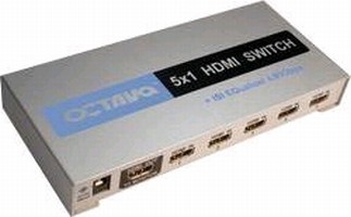 HDMI Switches accommodate up to 5 sources.