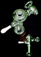 Flushometer offers vintage styling, modern functionality.