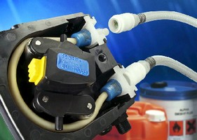 Peristaltic Pump offers pressure capabilities to 100 psi.