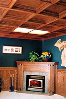 Coffer Ceiling System is adaptable to any size or shape room.