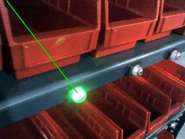 Laser System enables paperless picking.