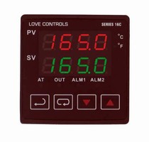 Temperature Controller features compact 1/16 DIN package.