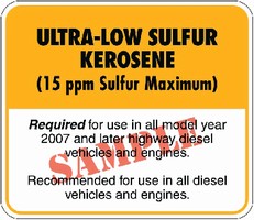 Kerosene Decals are EPA-approved.