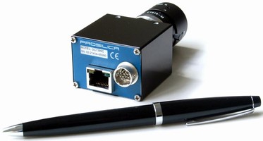 Gigabit Ethernet Cameras measure 4.3 x 4.6 x 3.3 cm.