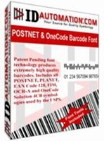 Barcode Font Package supports USPS OneCode.