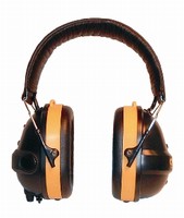 Earmuffs provide passive hearing protection.