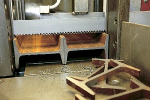 Band Saw Blade cuts tubes and profiles.