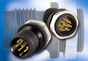 M12 Connectors minimize surface area needed for mounting.