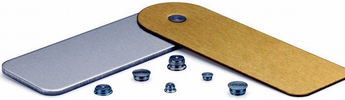 Self-Clinching Fasteners permanently join 2 metal sheets.