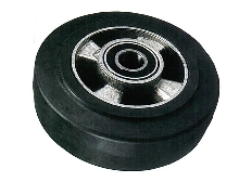 Caster Wheels come with green rubber tires.