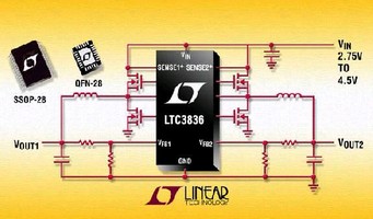 Switching Controller operates from 2.75-4.5 V input.