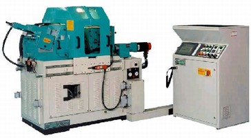 Centerless Grinder features Fanuc Powermate I D control.