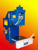 Pneumatic Toggle Press can be loaded from front or side.