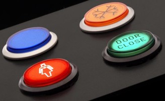 Illuminated Pushbuttons have raised lens options.