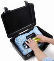 Carrying Cases protect contents with instant custom foam.