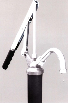 Hand Pump is for use with 15 to 55 gallon drums.