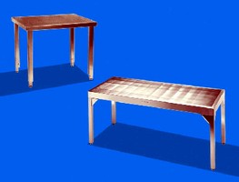 Cleanroom Tables allow uniform airflow through work surface.