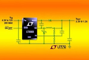 DC/DC Converter includes internal 1.45 A power switch.