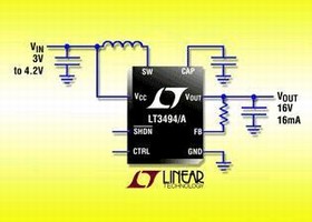 Boost Converters feature integrated Schottky diode.
