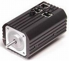Compact Package combines stepper motor, controller, driver.