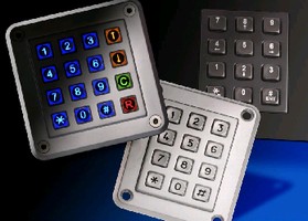 Keypad withstands harsh outdoor environments.