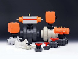 Ball Valve can be actuated pneumatically or electrically.