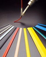 Plastic Welding Rod can be round, triangular, or flat.