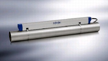 Ultrasonic Flowmeter features clamp-on design.