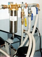 Filters prevent plugging of coolant delivery lines.