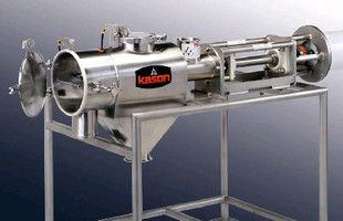 Centrifugal Screener features cantilevered shaft.