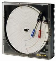 Circular Chart Recorder monitors temperature and humidity.