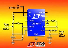 DC/DC Converter features 300 mA VLDO regulator.